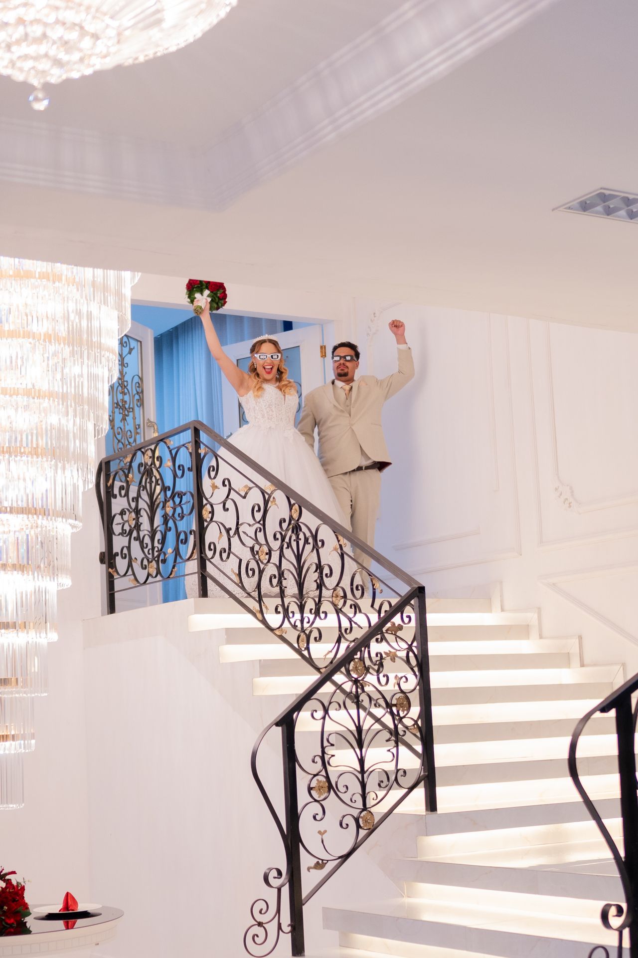 Wedding reception grand entrance
