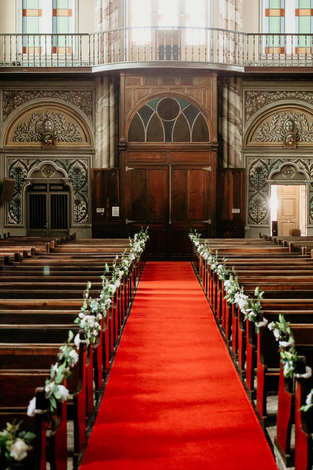 Wedding ceremony aisle