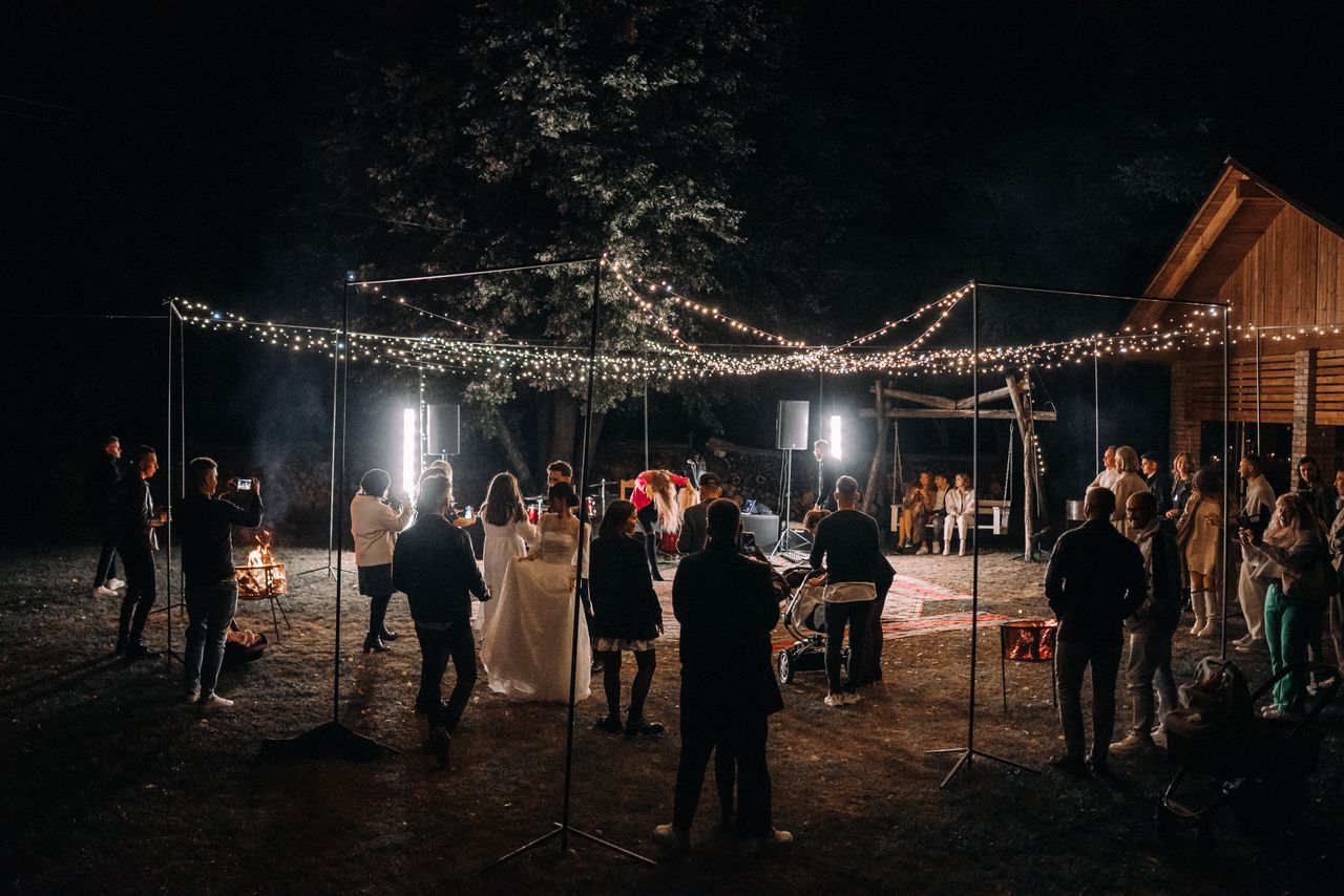 Wedding reception dance floor and lighting (mood image)