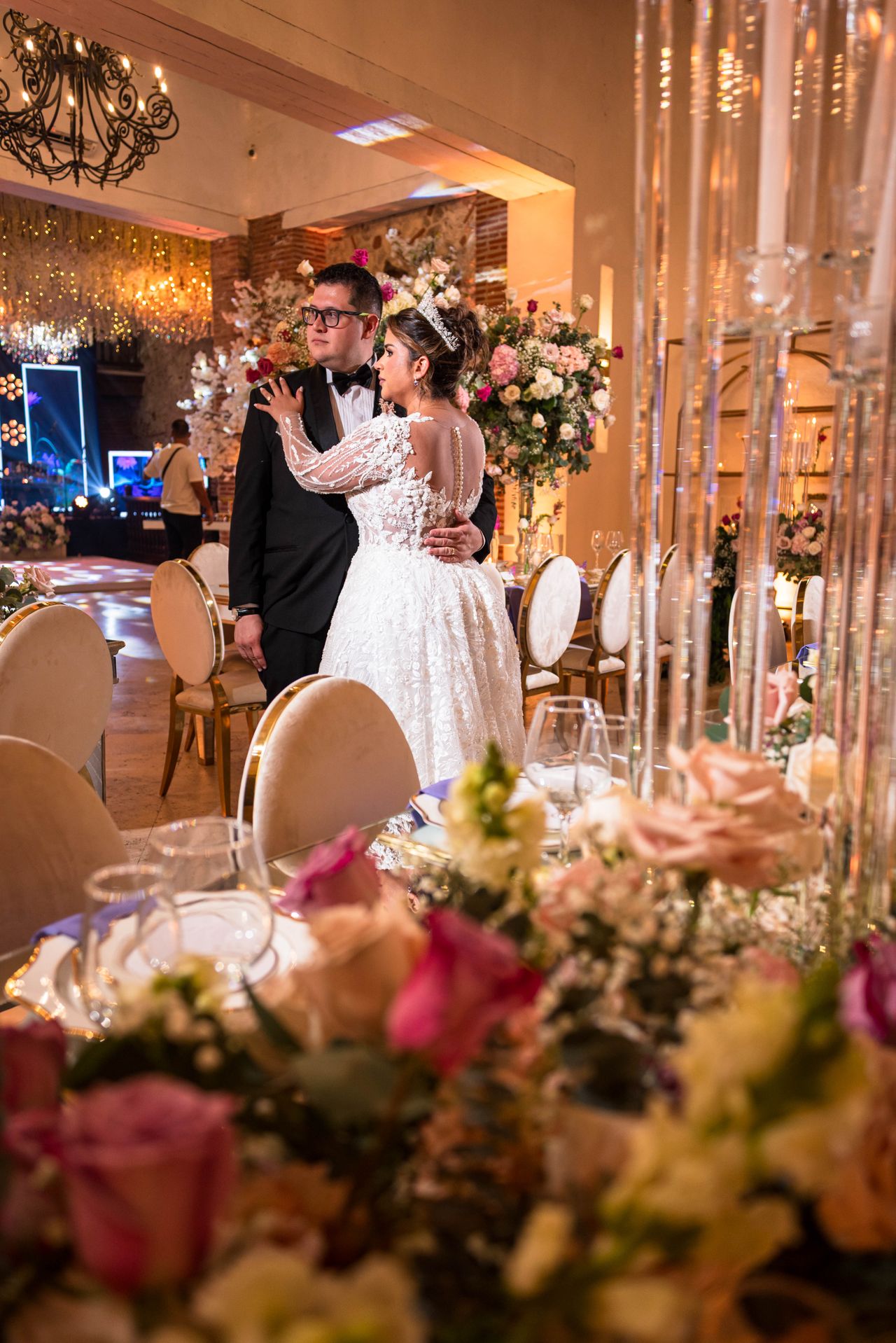 Wedding reception dance floor and lighting (mood image)