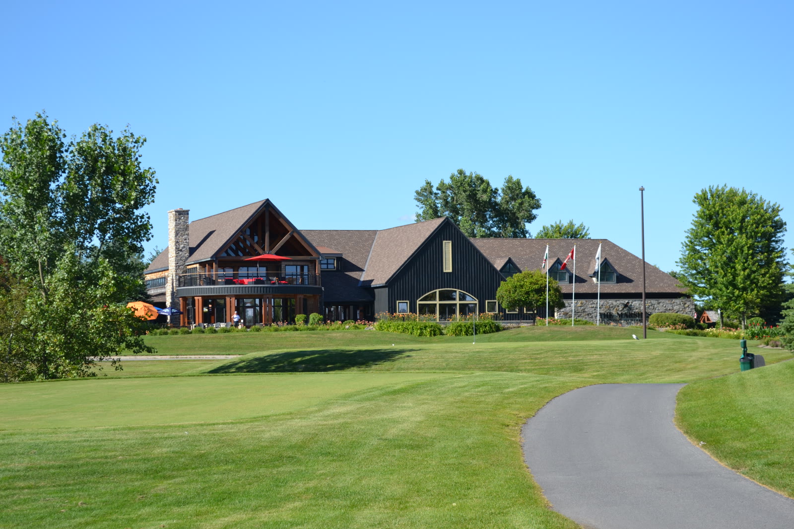 The Marshes Golf Club clubhouse in Kanata, seen from the 7th tee