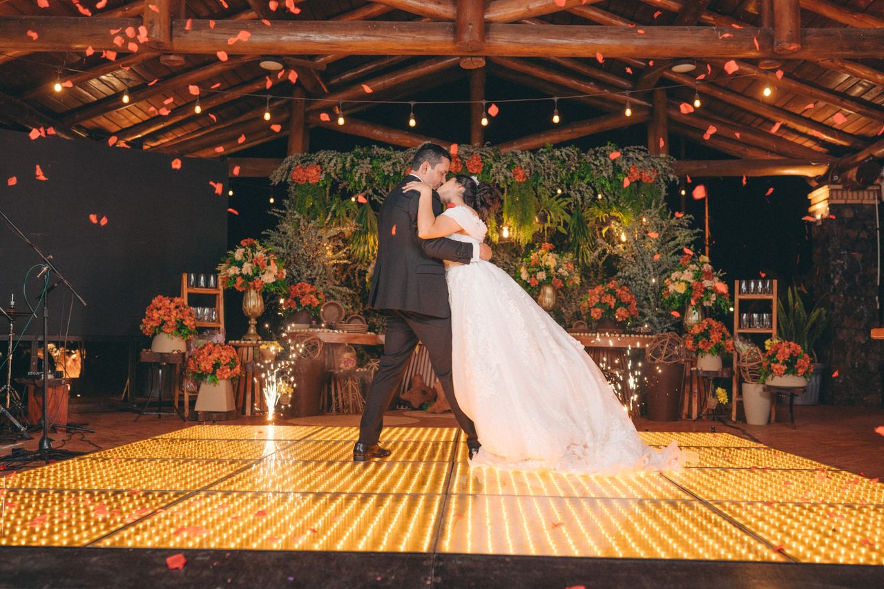 Wedding reception dance floor and lighting (mood image)